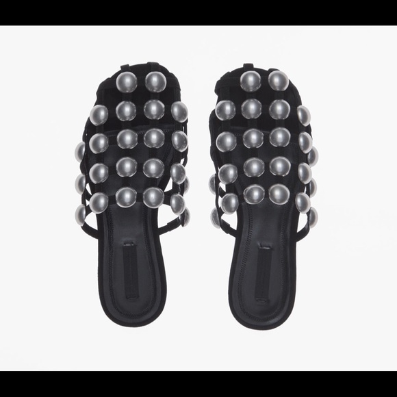 New w/ Box Alexander Wang Studded Slides - Picture 3 of 8